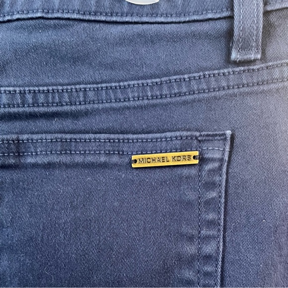 Michael Kors Skinny Jeans - blue colour with stretch - zippered pockets - Picture 7 of 9